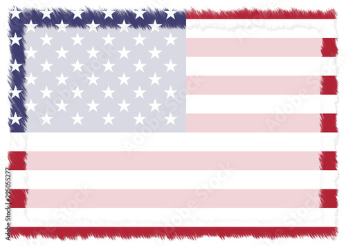 Border made with United States national flag.