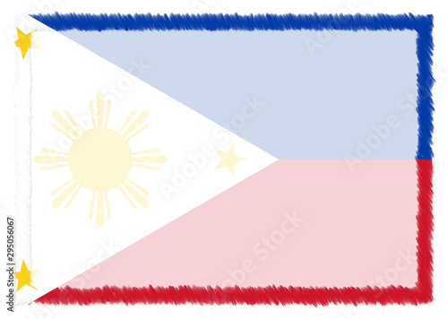 Border made with Philippines national flag.