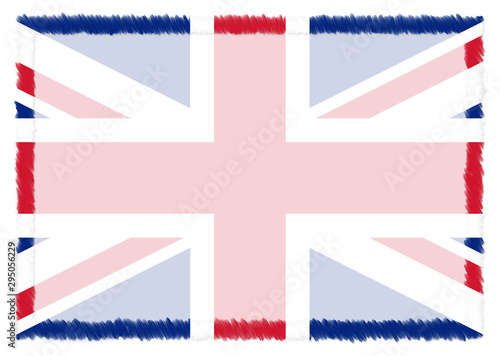 Border made with United Kingdom national flag.