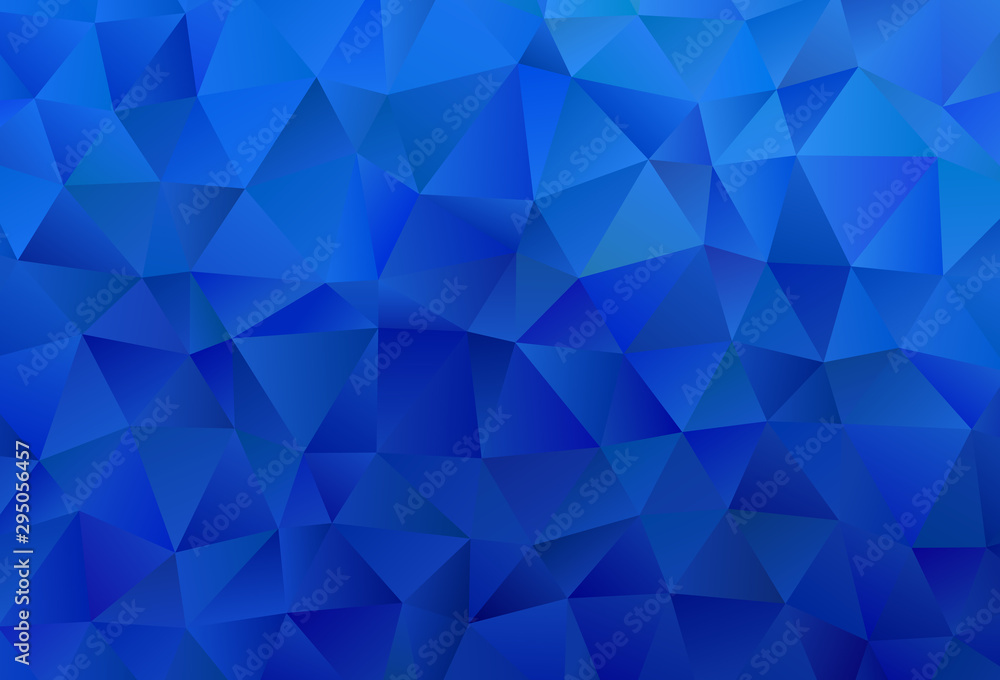 Light BLUE vector gradient triangles pattern. Light BLUE vector gradient triangles pattern.
