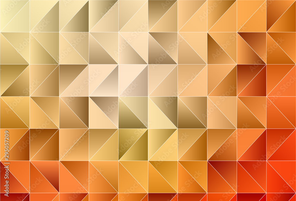 Obraz premium Light Orange vector abstract mosaic backdrop.