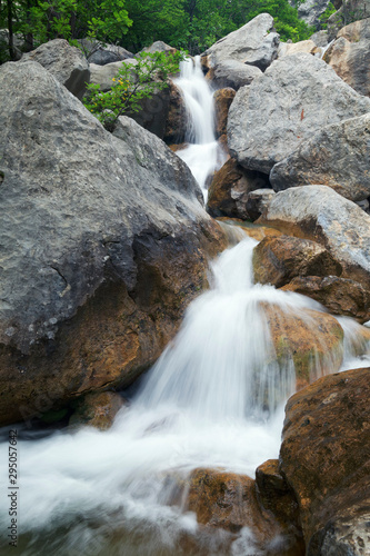 Rapids and waterfalls in Paklenica National Park  Croatia