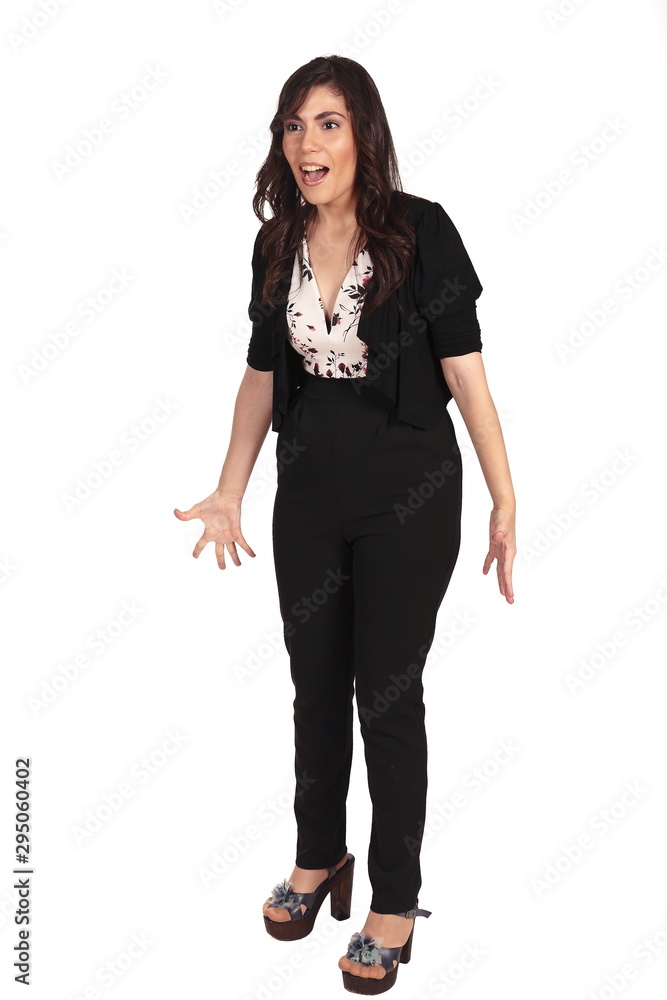 Portrait of a beautiful lady posing for the camera on isolated background Portrait of a beautiful lady posing for the camera on isolated background