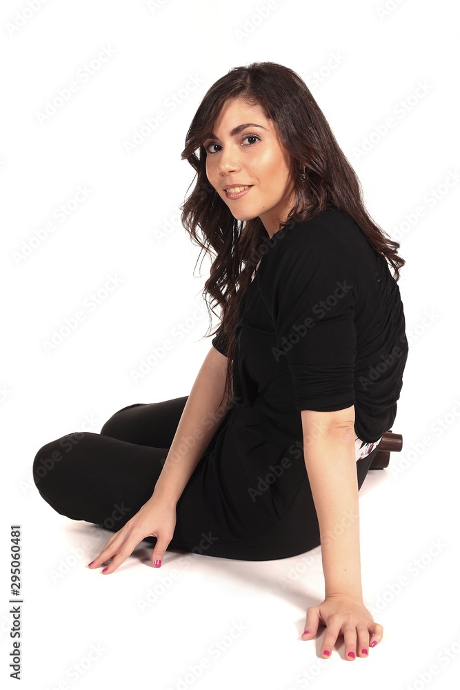 Portrait of a beautiful lady posing for the camera on isolated background Portrait of a beautiful lady posing for the camera on isolated background