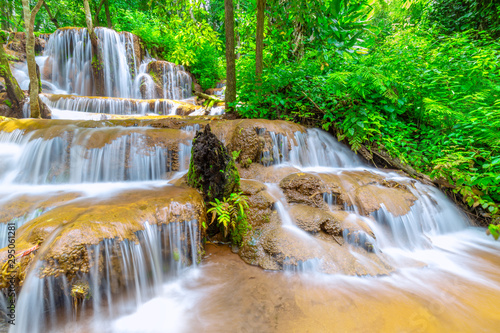 Pa Wai Waterfall,Beautiful waterfall in Tropical Rain forest,Tak Province, Thailand