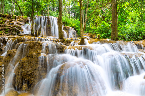 Pa Wai Waterfall Beautiful waterfall in Tropical Rain forest Tak Province  Thailand