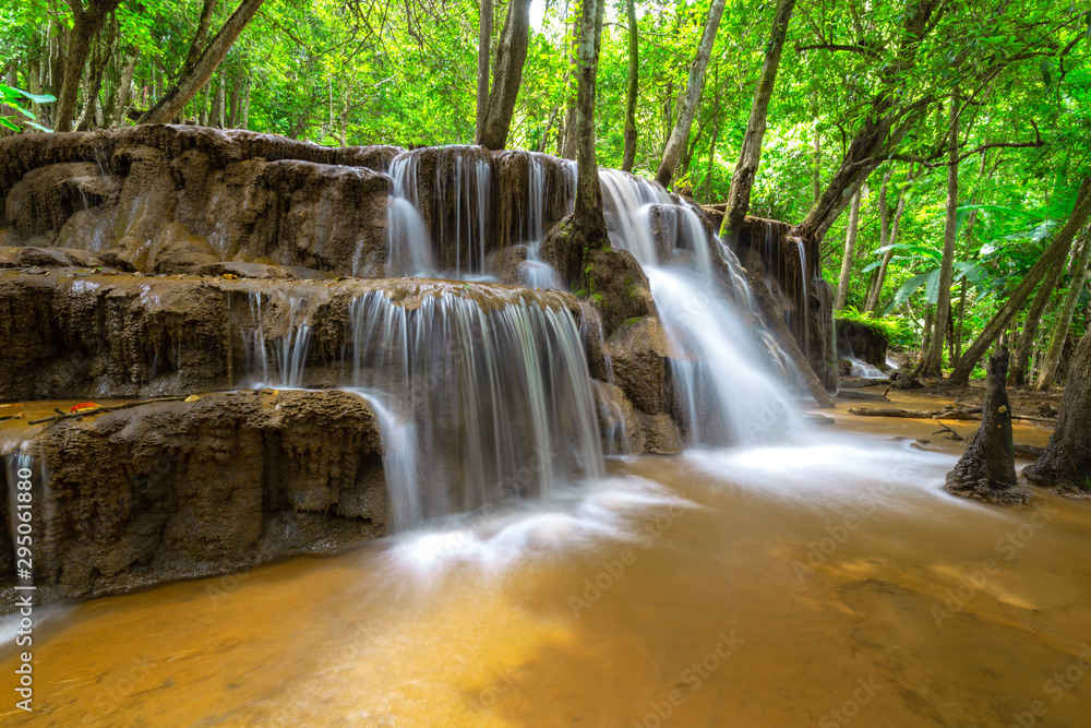 Pa Wai Waterfall,Beautiful waterfall in Tropical Rain forest,Tak Province, Thailand Pa Wai Waterfall,Beautiful waterfall in Tropical Rain forest,Tak Province, Thailand