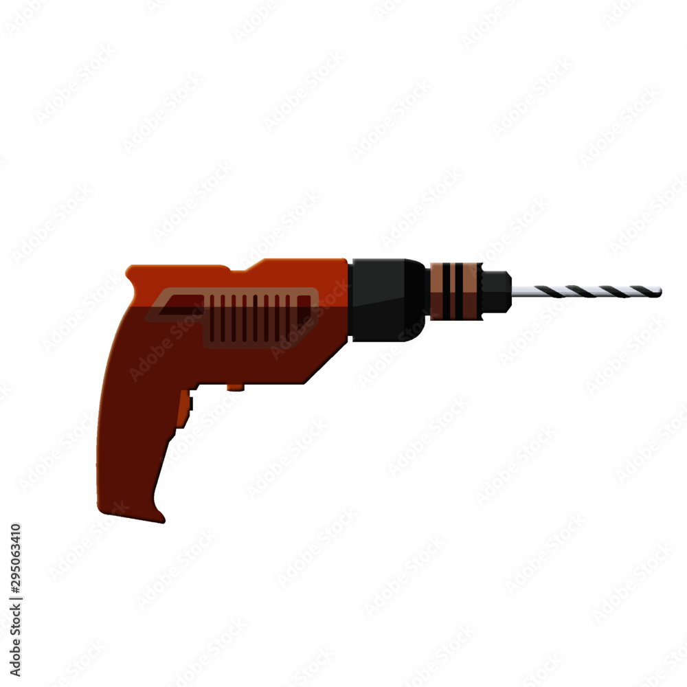 Driller or Drilling Machine - Cartoon Vector Image Driller or Drilling Machine - Cartoon Vector Image