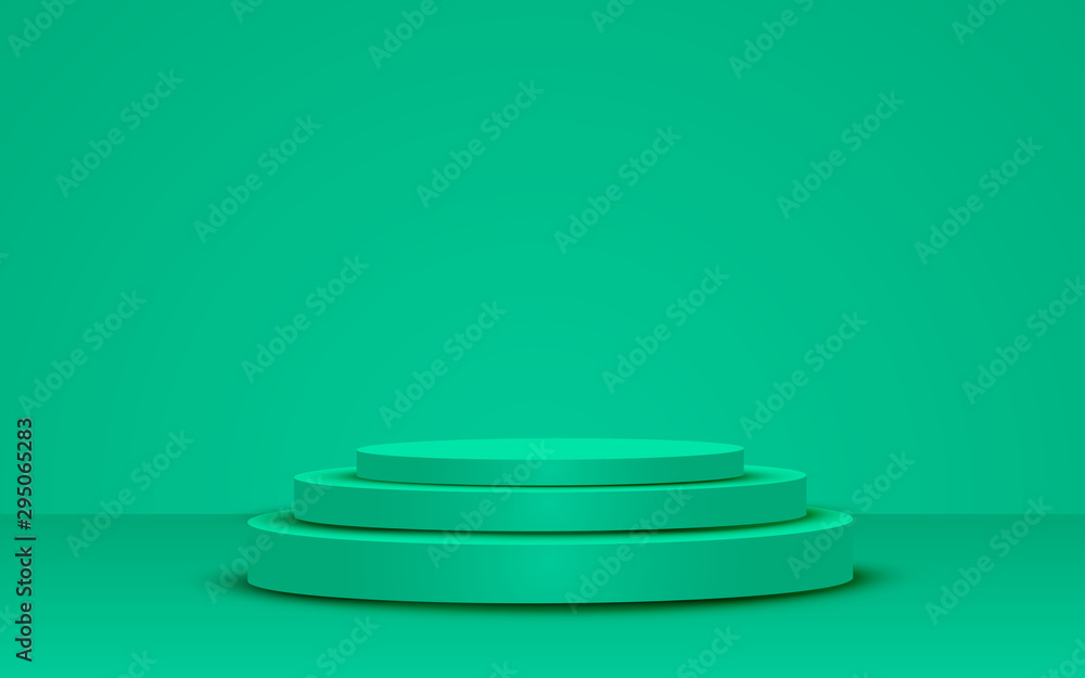 green podium in the green studio room green podium in the green studio room