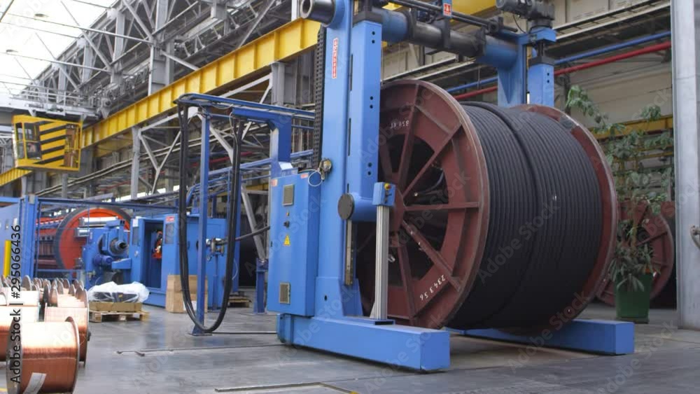 Making of cable at the plant Making of cable at the plant