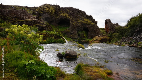 Gjain valley, Iceland - popular tourist oasis in south of Iceland. TV show Game of Thrones took place here, season 4, episode 5 - scene with Arya Stark and Sandor Clegane (The Hound)