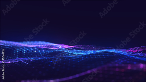 Abstract polygonal space low poly dark background with connecting dots and lines. Connection structure. Science background. Futuristic polygonal background. Triangular background. Wallpaper. Business