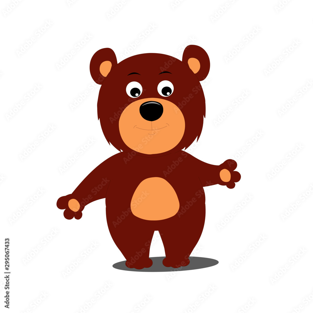 Obraz premium Teddy Bear - Cartoon Vector Image