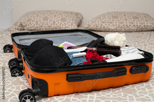 Travel, suitcase, apartment