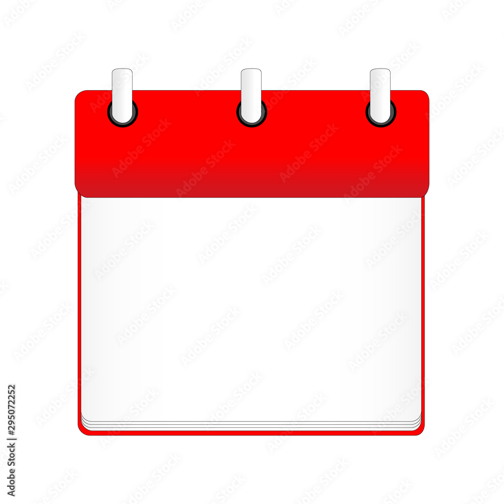 Notebook cartoon icon isolated on the white background Notebook cartoon icon isolated on the white background