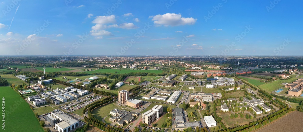 Aerial view of the Campus of the University of Parma