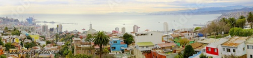 Valparaíso in Chile at the Pacific coast © pattilabelle