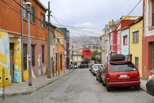 Colorful streets of Valparaíso, Chile © pattilabelle