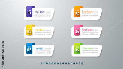 Design Business template infographic chart element with place date for presentations.