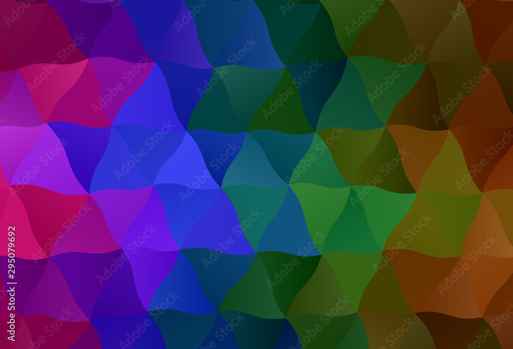 Obraz premium Dark Multicolor vector polygonal template.