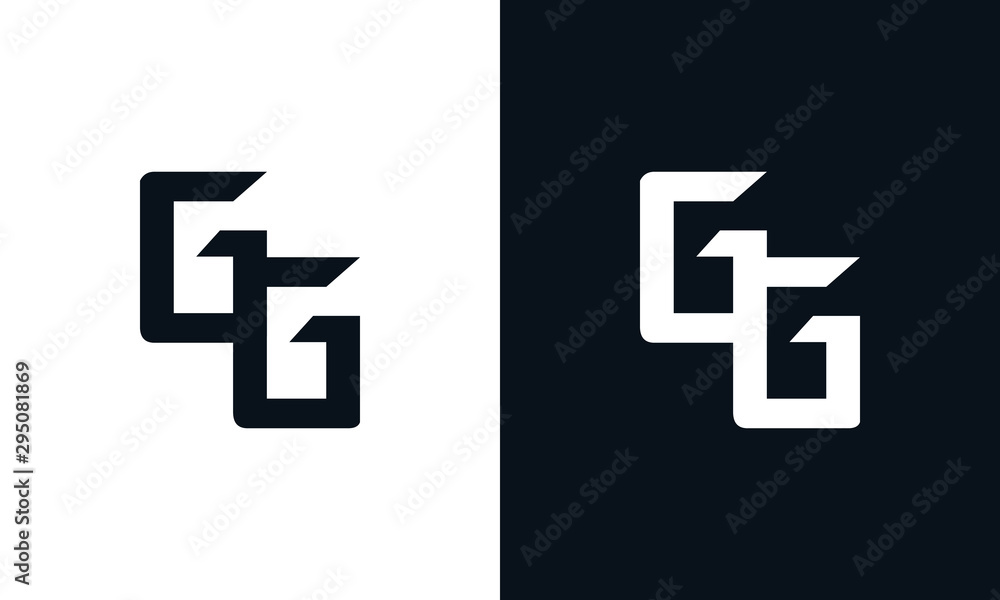 Modern abstract letter GGlogo. This logo icon incorporate with two ...