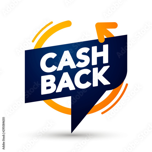 Vector Illustration Premium Cash Back Banner Bubble. Web Element Label.