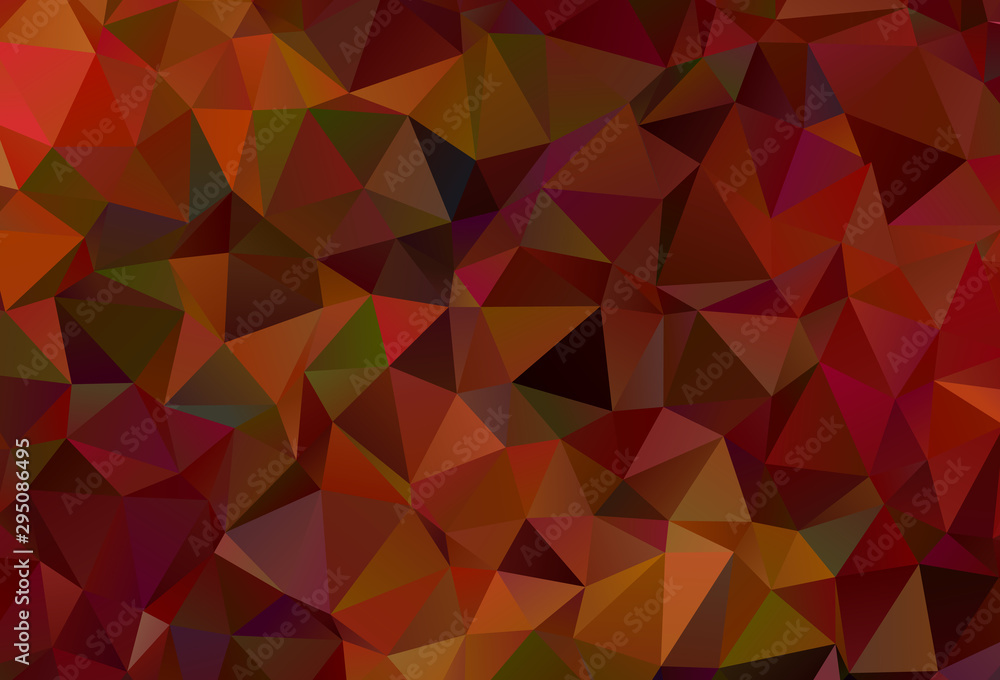 Dark Green, Red vector gradient triangles texture. Dark Green, Red vector gradient triangles texture.