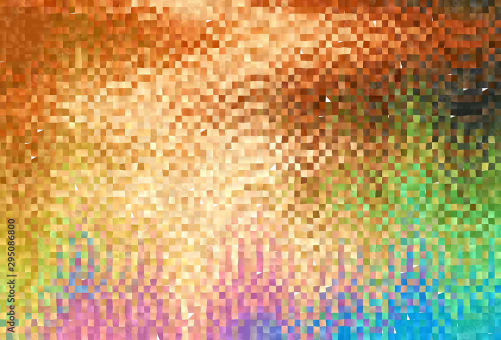 Obraz premium Light Multicolor vector background with rectangles.