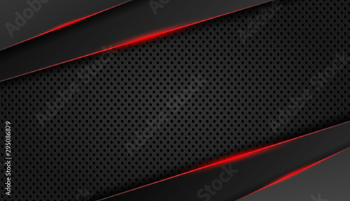 Abstract metal background. Tech dark design with  Vector background.
