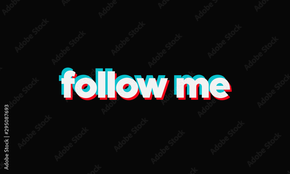 Follow Me Poster for Social Media Follow Me Poster for Social Media