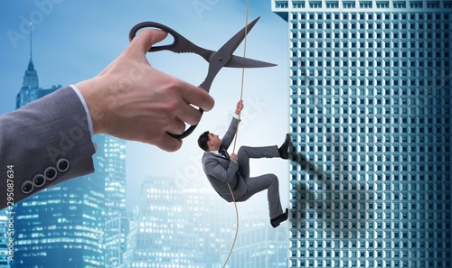 Fotografija Businessman in business risk concept