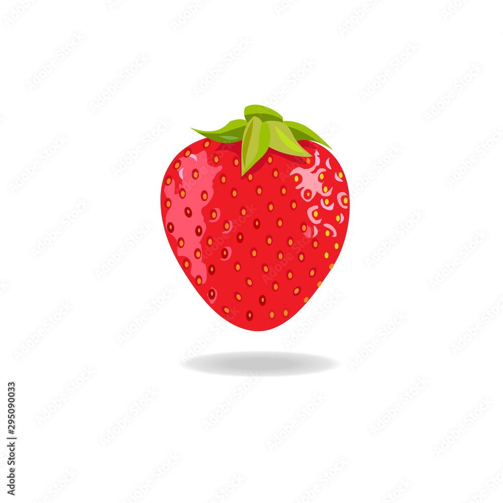 Beautiful colorful strawberry isolated on white background Beautiful colorful strawberry isolated on white background