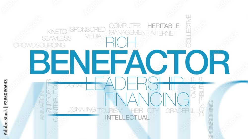 Benefactor animated word cloud. Kinetic typography. Benefactor animated word cloud. Kinetic typography.