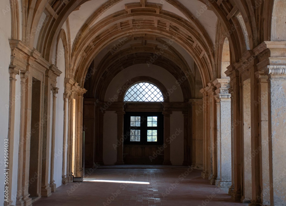 Interior of a medieval building 