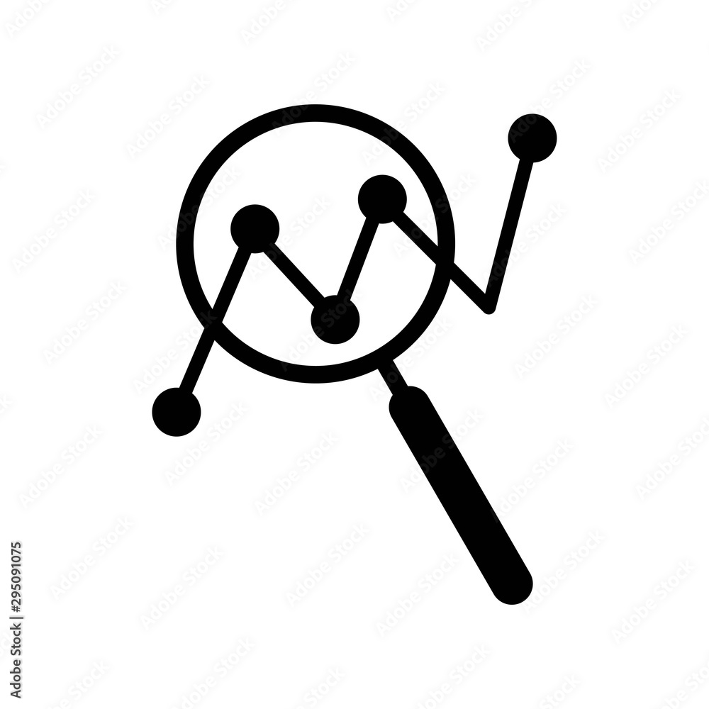 Analytics icon. Vector illustration in flat style Analytics icon. Vector illustration in flat style
