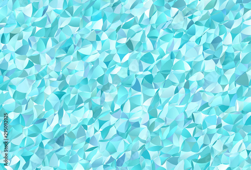 Light Green vector abstract polygonal template.