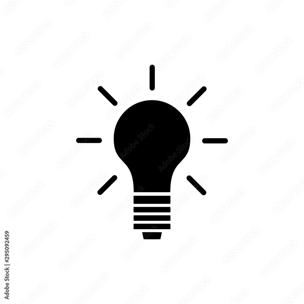 Light Bulb line icon vector, isolated on white background. Idea sign, solution, thinking concept Light Bulb line icon vector, isolated on white background. Idea sign, solution, thinking concept