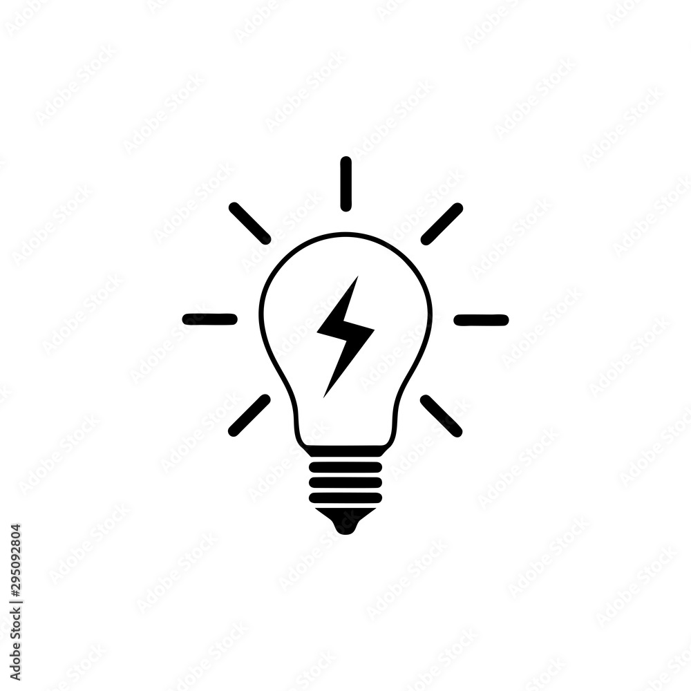 Light Bulb line icon vector, isolated on white background. Idea sign, solution, thinking concept Light Bulb line icon vector, isolated on white background. Idea sign, solution, thinking concept