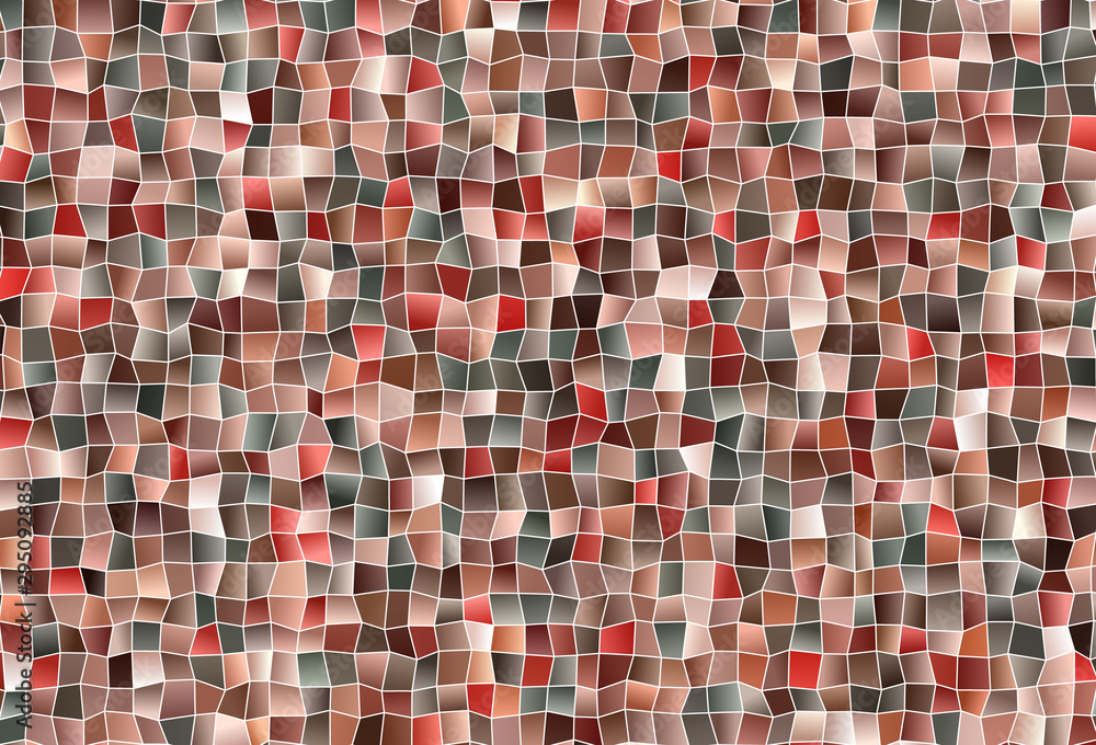 Fototapeta premium Light Green, Red vector backdrop with rhombus.