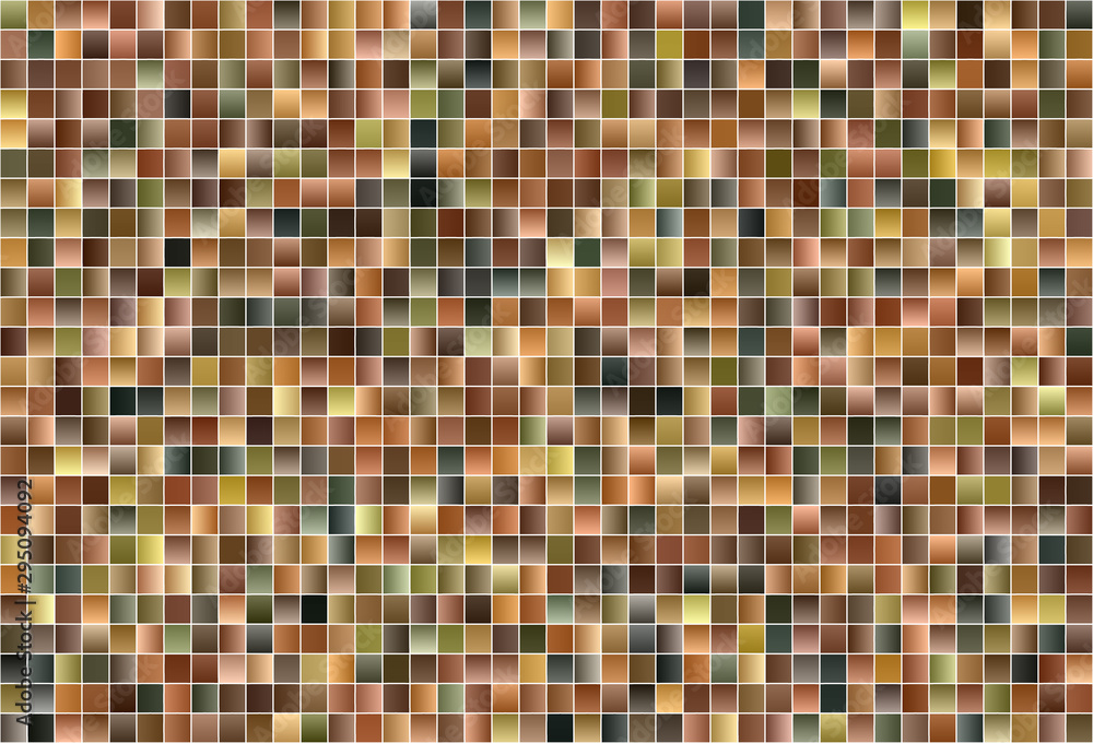 Fototapeta premium Dark Green, Yellow vector background in polygonal style.