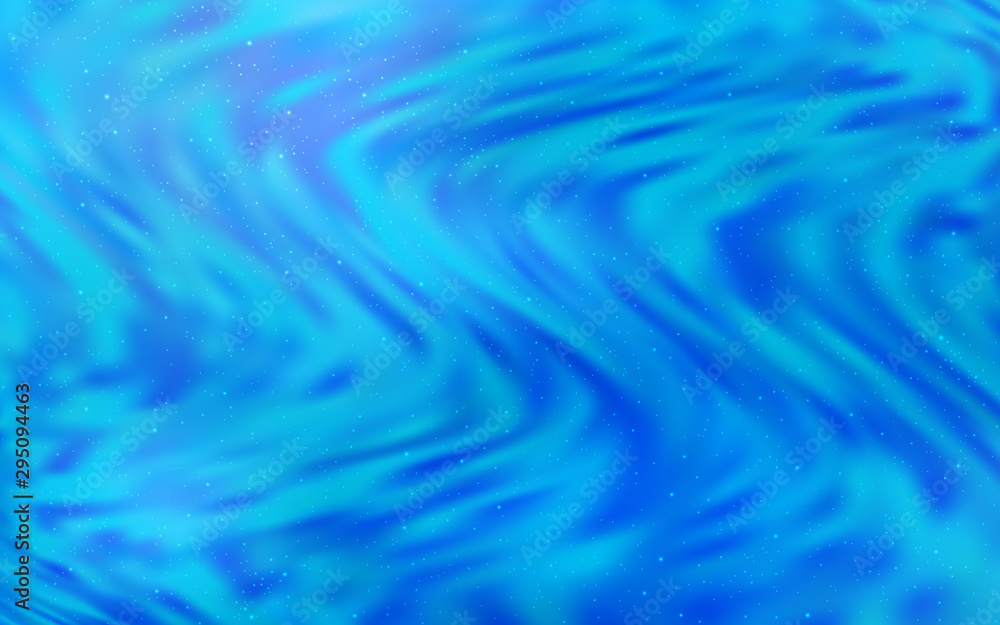 Light BLUE vector template with space stars. Space stars on blurred abstract background with gradient. Pattern for futuristic ad, booklets. Light BLUE vector template with space stars. Space stars on blurred abstract background with gradient. Pattern for futuristic ad, booklets.