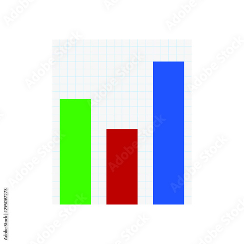Chart emoji vector symbol illustration,