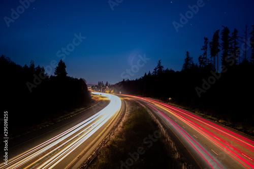 Long Exposure Highway at Night