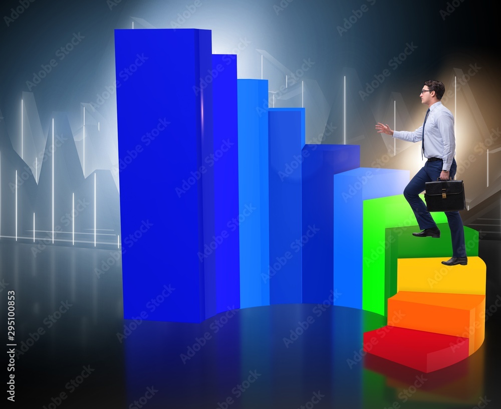 Career development with stairs in business concept Career development with stairs in business concept