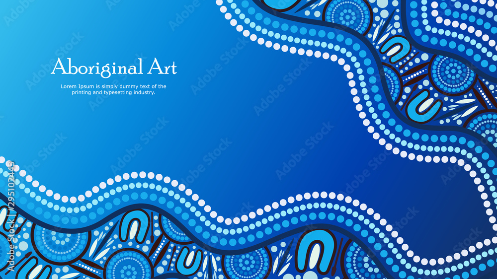 © rashmisingh - Aboriginal dot art vector banner with text. © rashmisingh - Aboriginal dot art vector banner with text.
