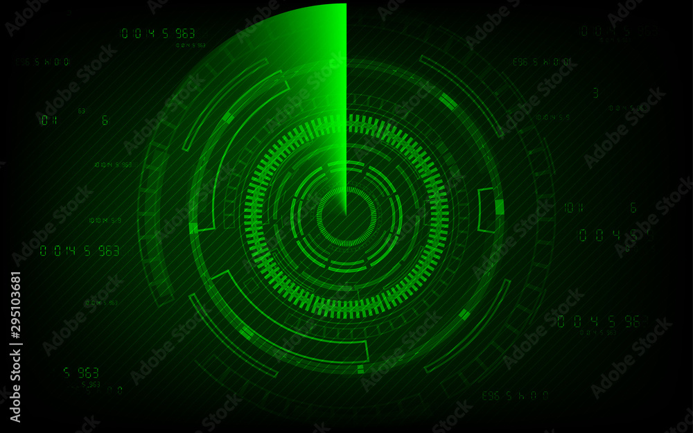 Radar scan concept abstract technology background Radar scan concept abstract technology background