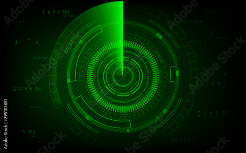 Radar scan concept abstract technology background