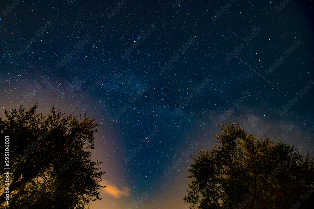 Val d'era Night Sky Tuscany Italy