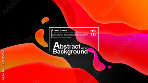 Background From Fluid Shapes Composition Concept. Lava Lamp Modern Background Abstract. Vector EPS 10