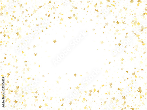Magic gold sparkle texture vector star background.